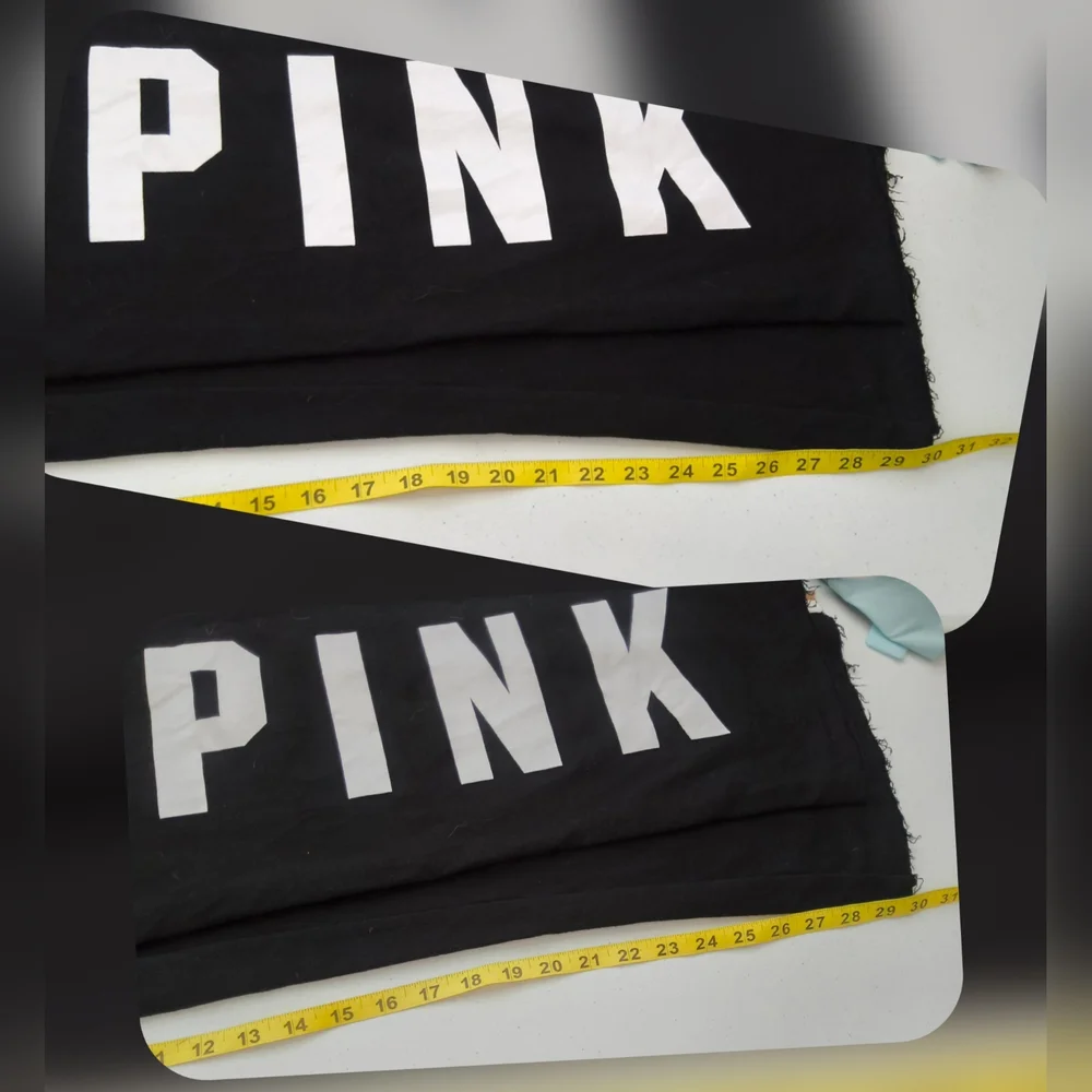 PINK Victoria's Secret Black and Leopard Print Boyfriend Joggers & Tee Set - Picture 9 of 9